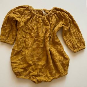 Wild Wawa 18-24M mustard bubble romper
